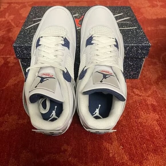 Nike Shoes Air Jordan 4 Retro “Midnight Navy” - Picture 5 of 6
